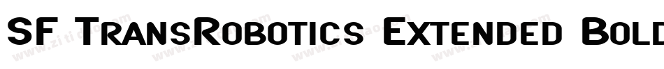 SF TransRobotics Extended Bold字体转换